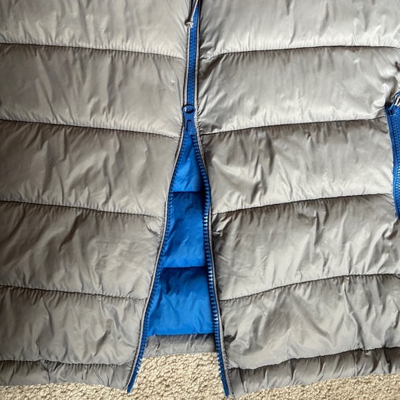 Johnnie-O Hudson Quilted 2 Way Zip Vest Gray Large - Picture 9 of 16